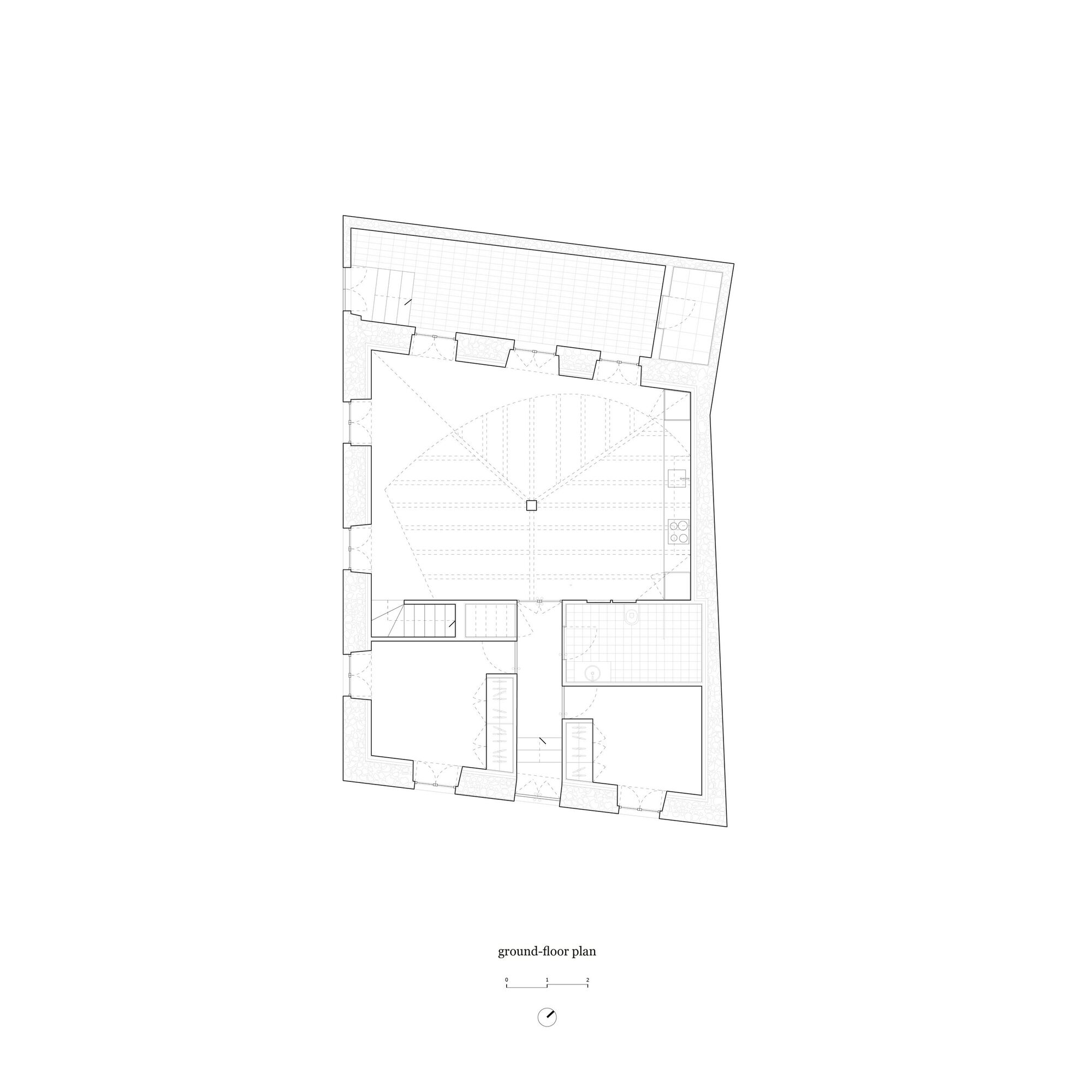 Cut(outs) House – Ceiling, Walls and Pillar / Corpo Atelier-16