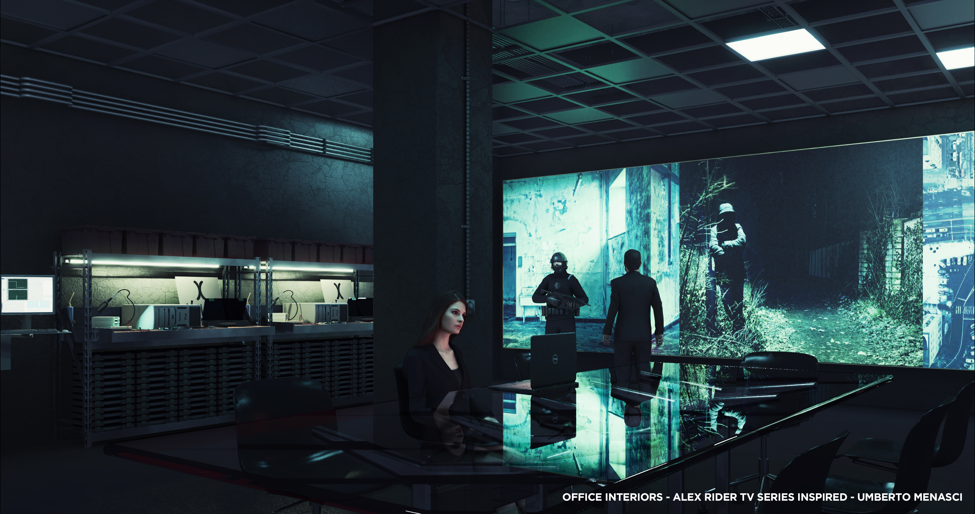 OFFICE INTERIORS - ALEX RIDER TV SERIES INSPIRED-2