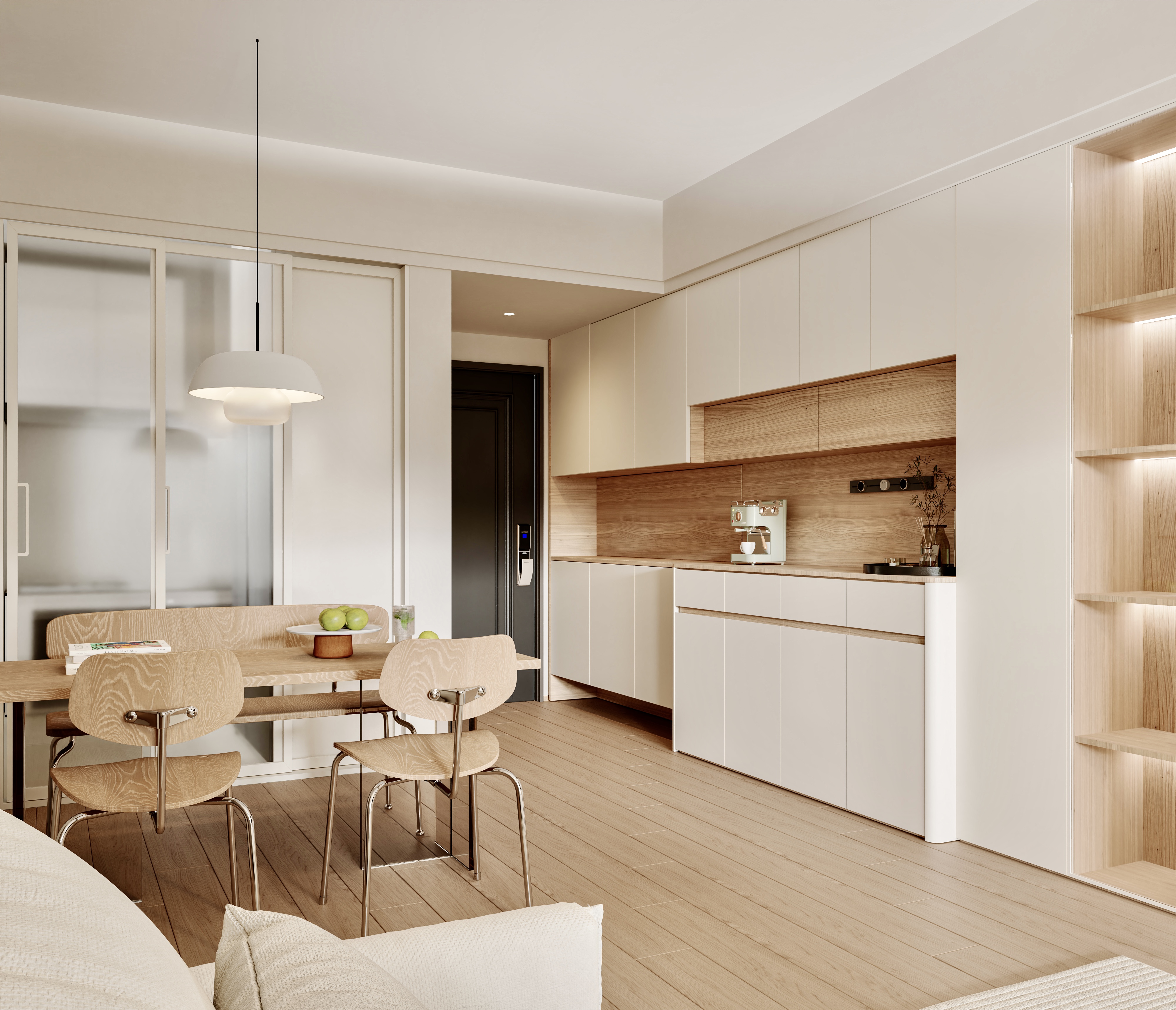 原木奶油风室内设计丨中国佛山-7