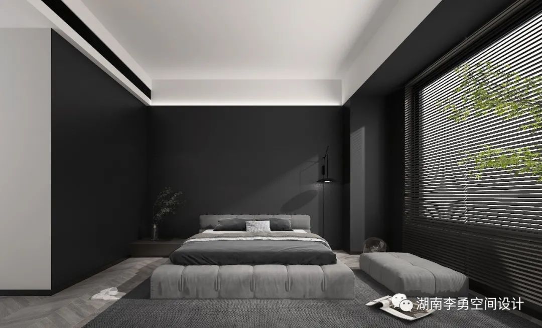湖南吉首 120㎡暗黑系住宅设计,简约质感,诠释生活温度平衡-14