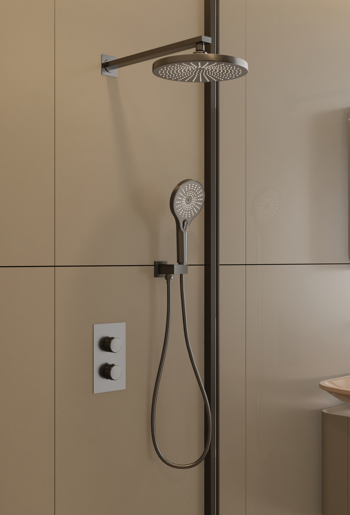 7·6㎡【游艇奢华】都市现代精致风浴室空间设计丨鸽盟·厨卫改造家-11