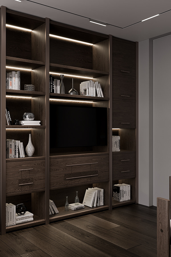 高级黑+简洁白 温和纯粹，回归空间的素净情怀-27