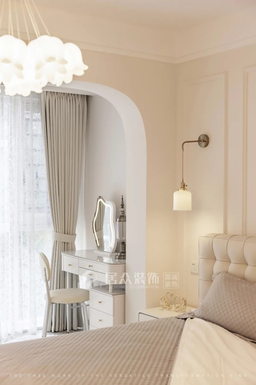 全案案例 | 入住阳光棕榈园，享受法式风的罗曼蒂克-36