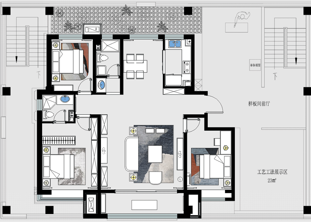 滦州荣望府 135E 户型丨中国河北丨艺烁国际空间设计(北京)有限公司-39
