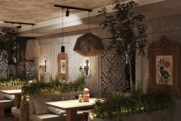 НАСЛЕДЗЬЕ(HERITAGE)餐厅室内设计项目丨白俄罗斯维捷布斯克丨Maryia Matsiash (ANIKIИA)-14