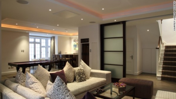 伦敦带泳池和高尔夫场地的地下室住宅丨英国伦敦-12