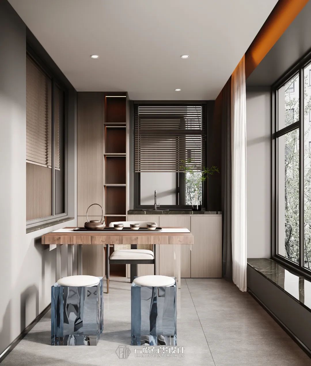 现代风格四居室,沉稳色调与光影艺术的完美融合-25