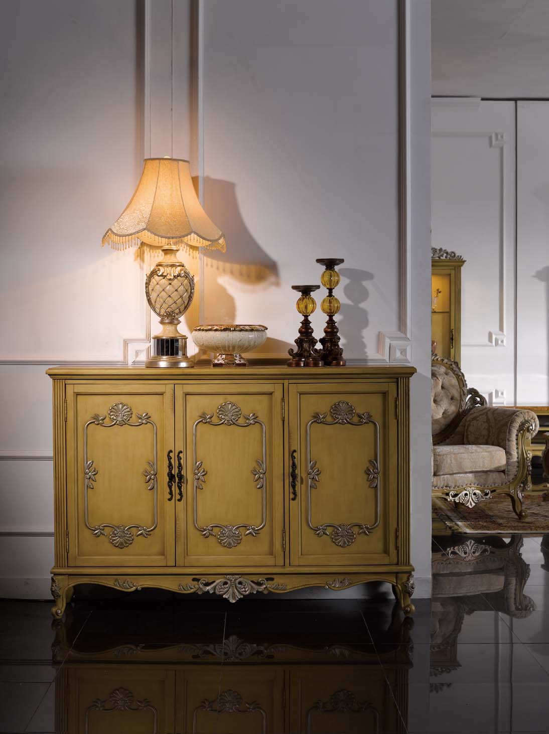 高清古典美式风格 卧室客厅餐厅书房家具场景图片素材-4-26