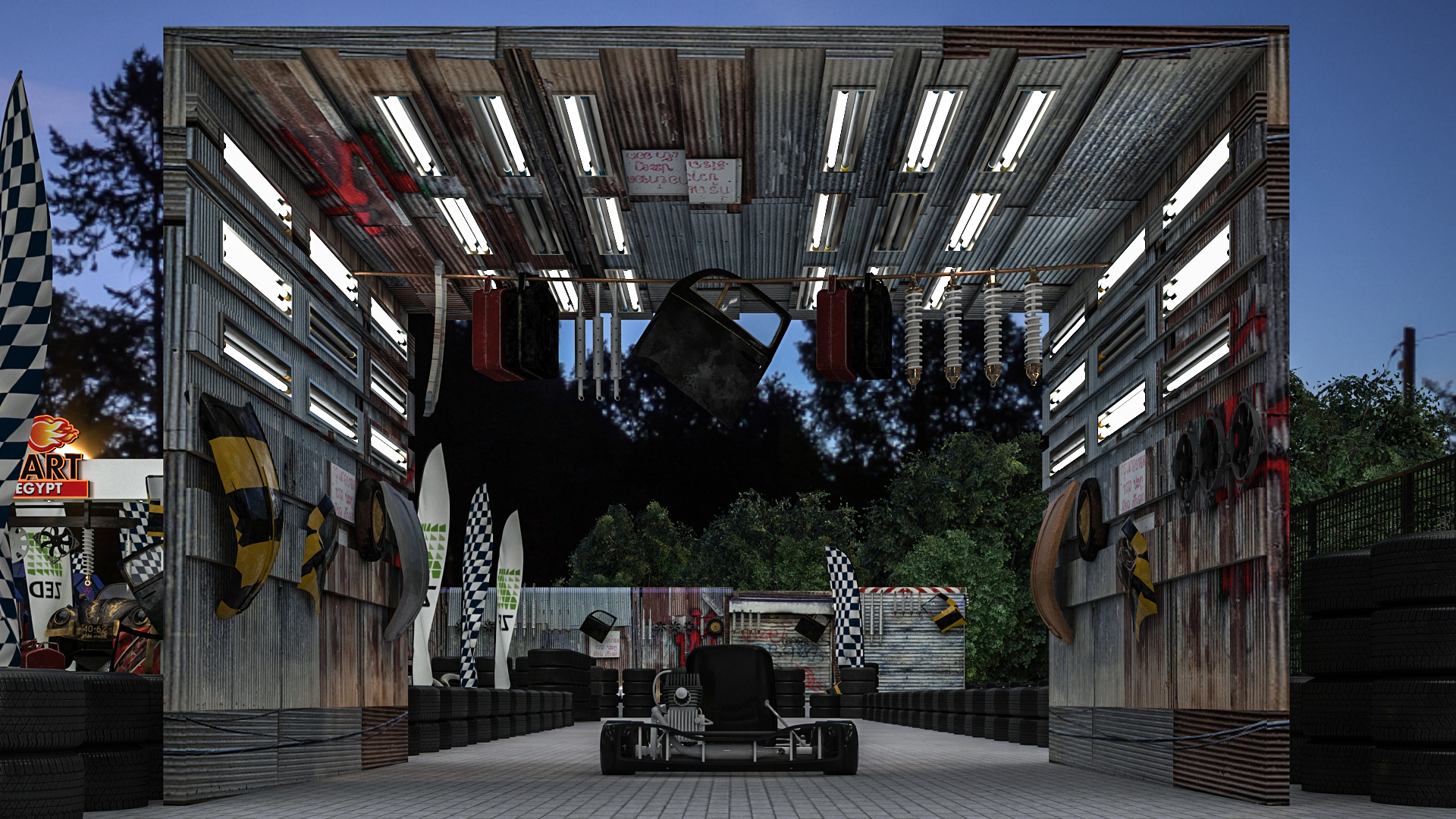 ZED Park - GoKarting Area - Branding-16