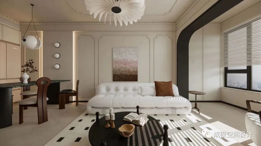 奶油色调的中古法式浪漫之家丨中国上海丨成筱设计-0