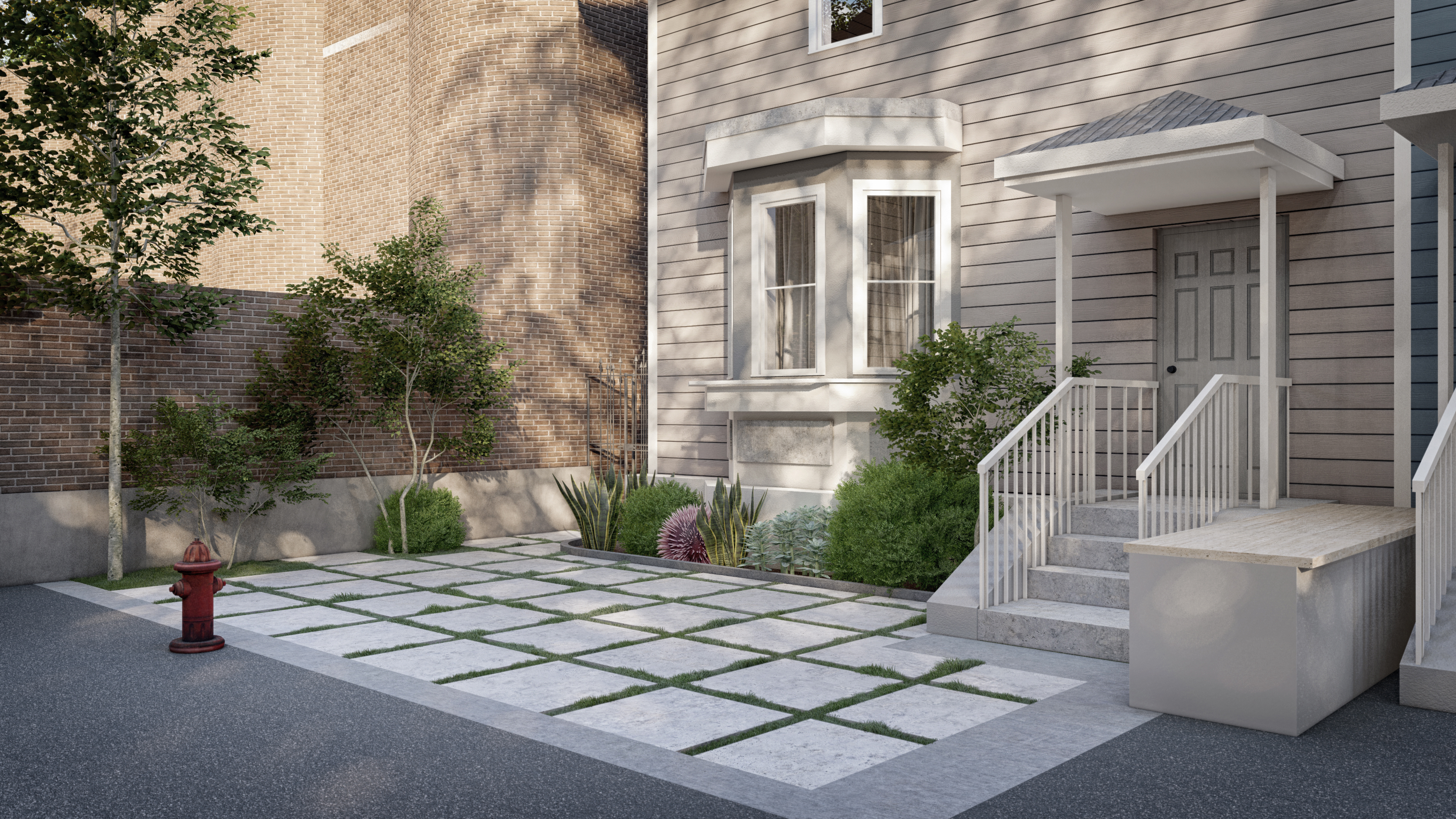 11 学校街·居民前院-2