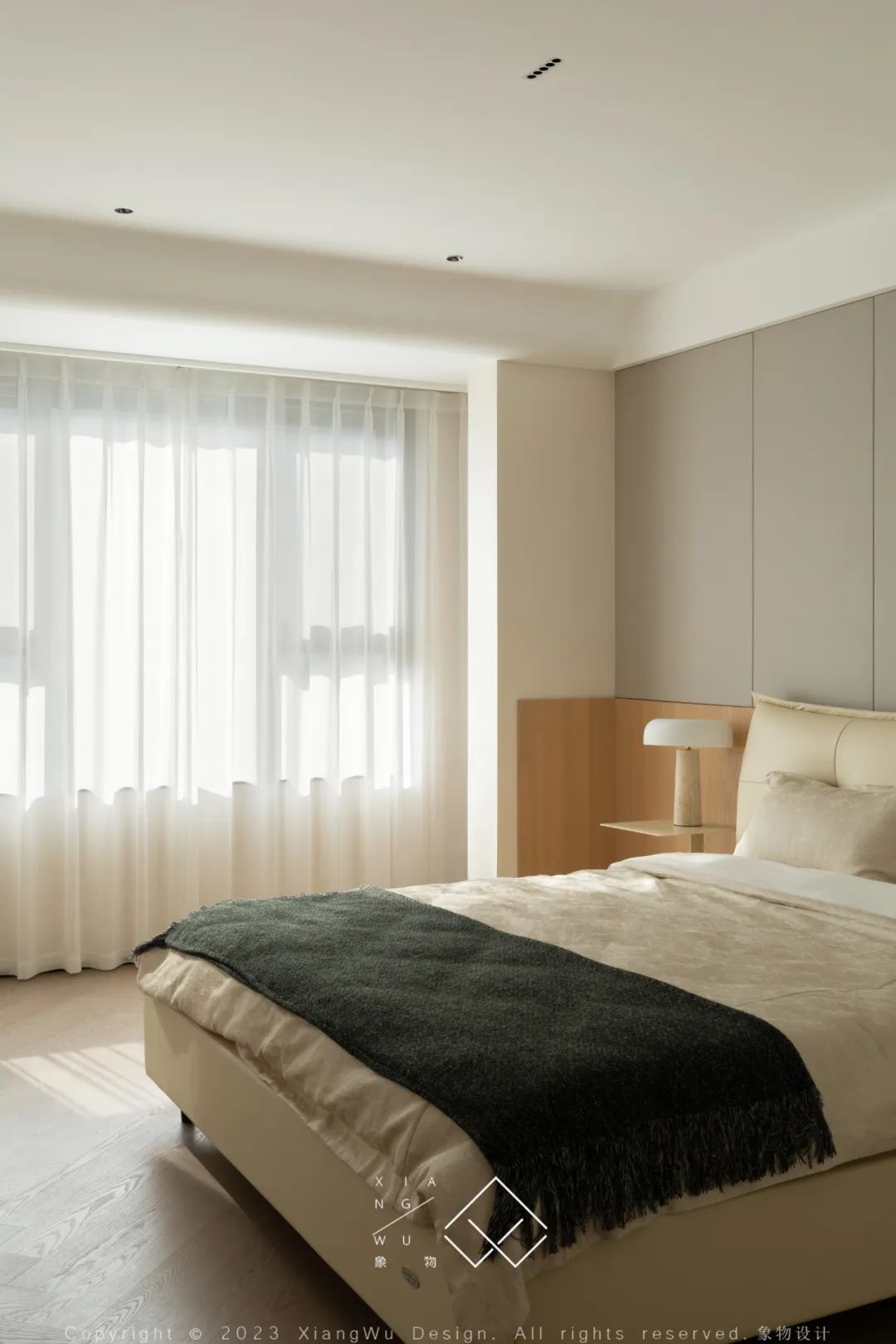 奶油色调的简约诗意空间丨中国常州丨象物设计-56