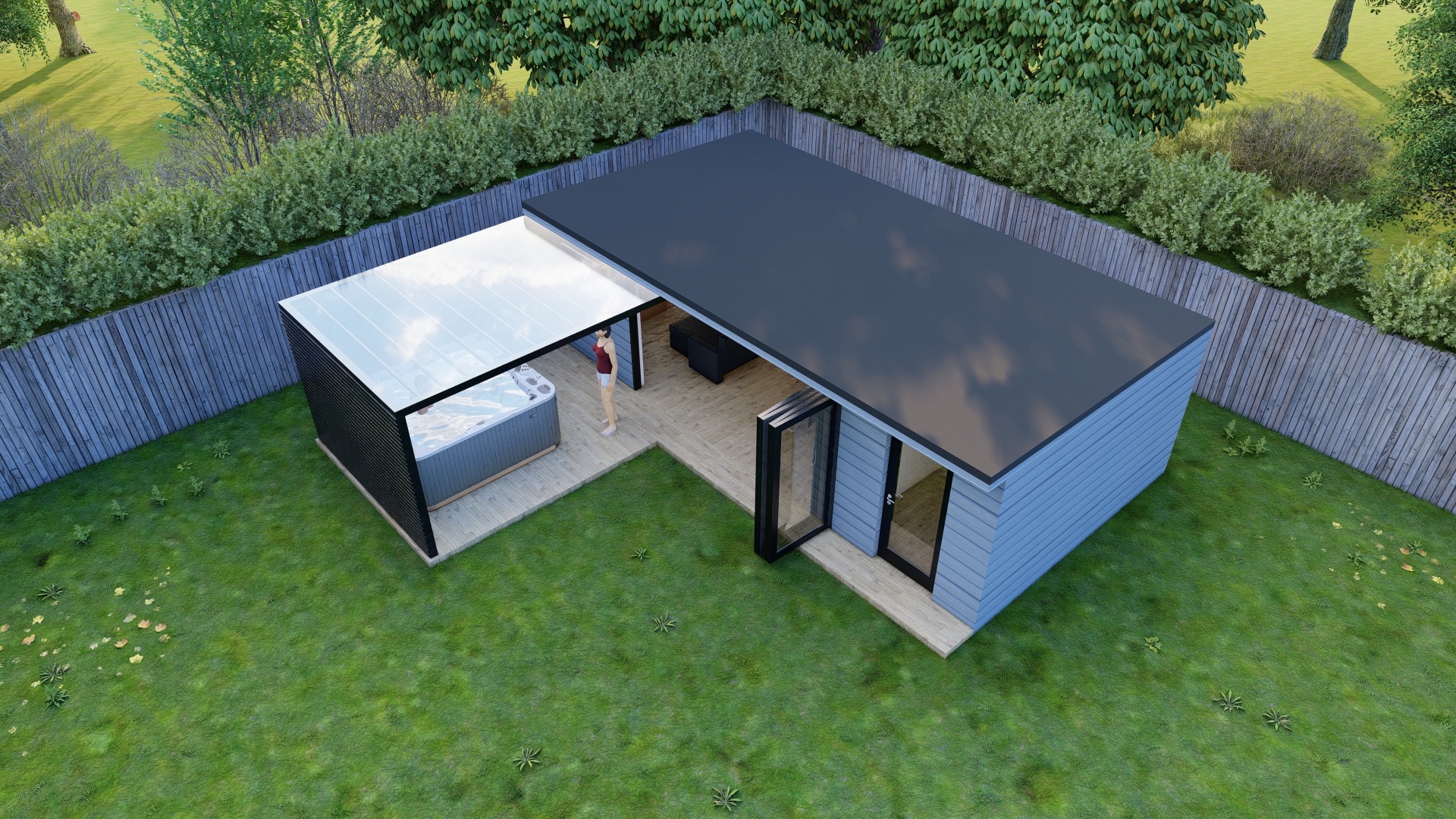 花园中心和热水浴缸设计丨英国诺丁汉丨ecolutionhubs-8