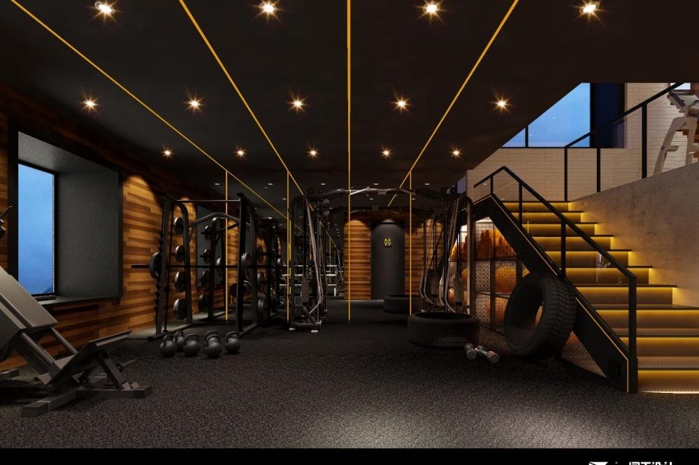 
现代艺术工业会所风健身工作室 -0