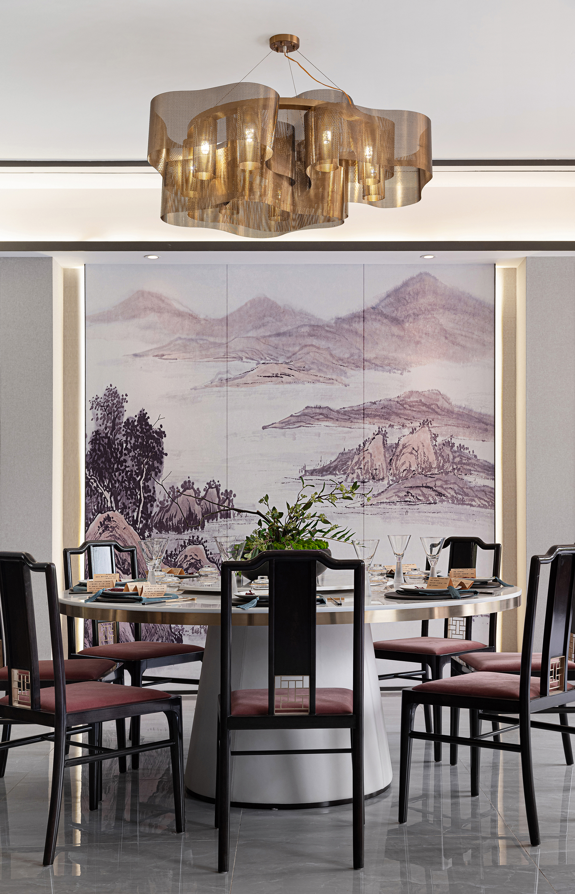 济南雍泉府下叠样板间 | 素雅新中式，融入自然之美-34