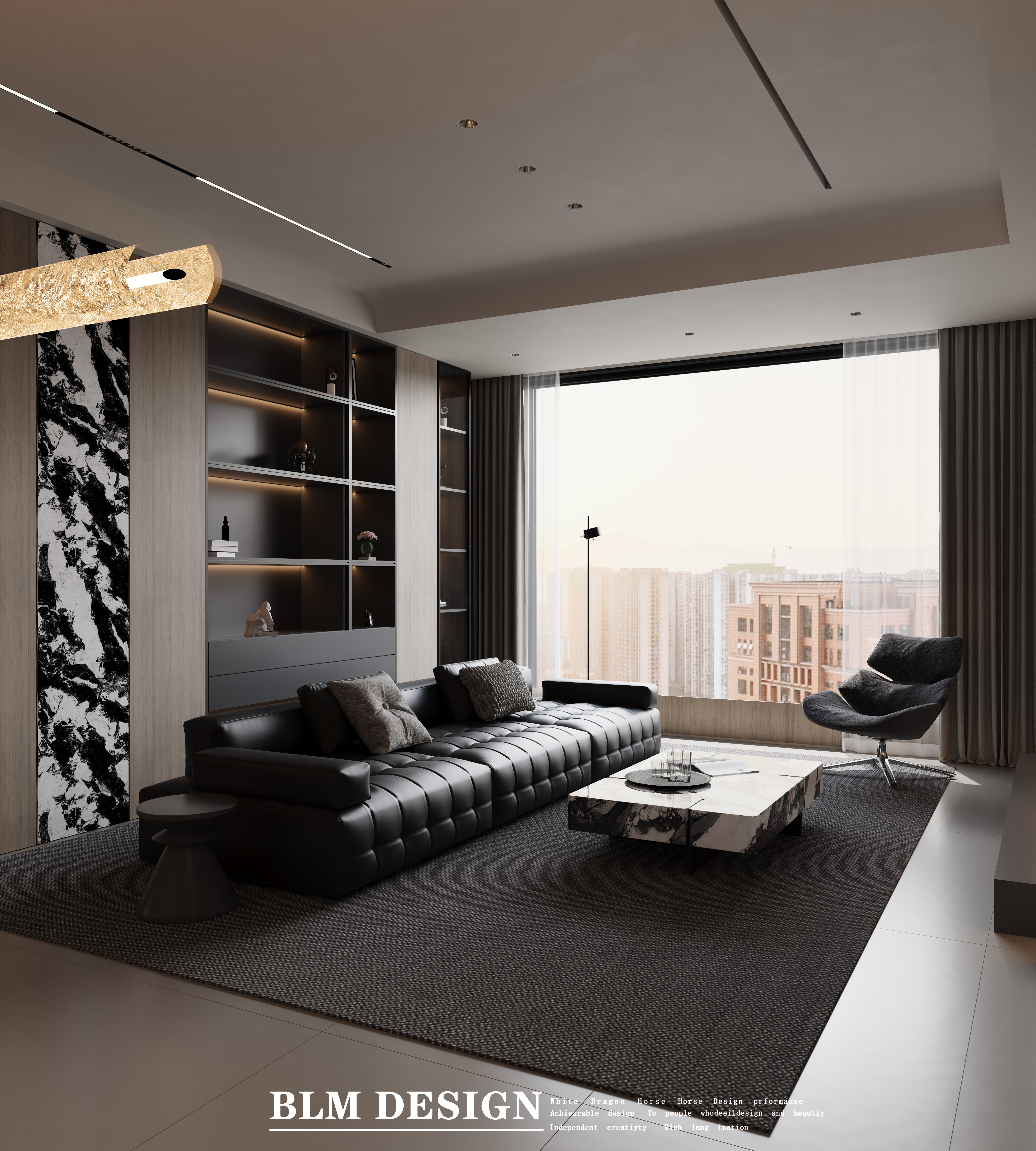 现代轻奢效果图-6