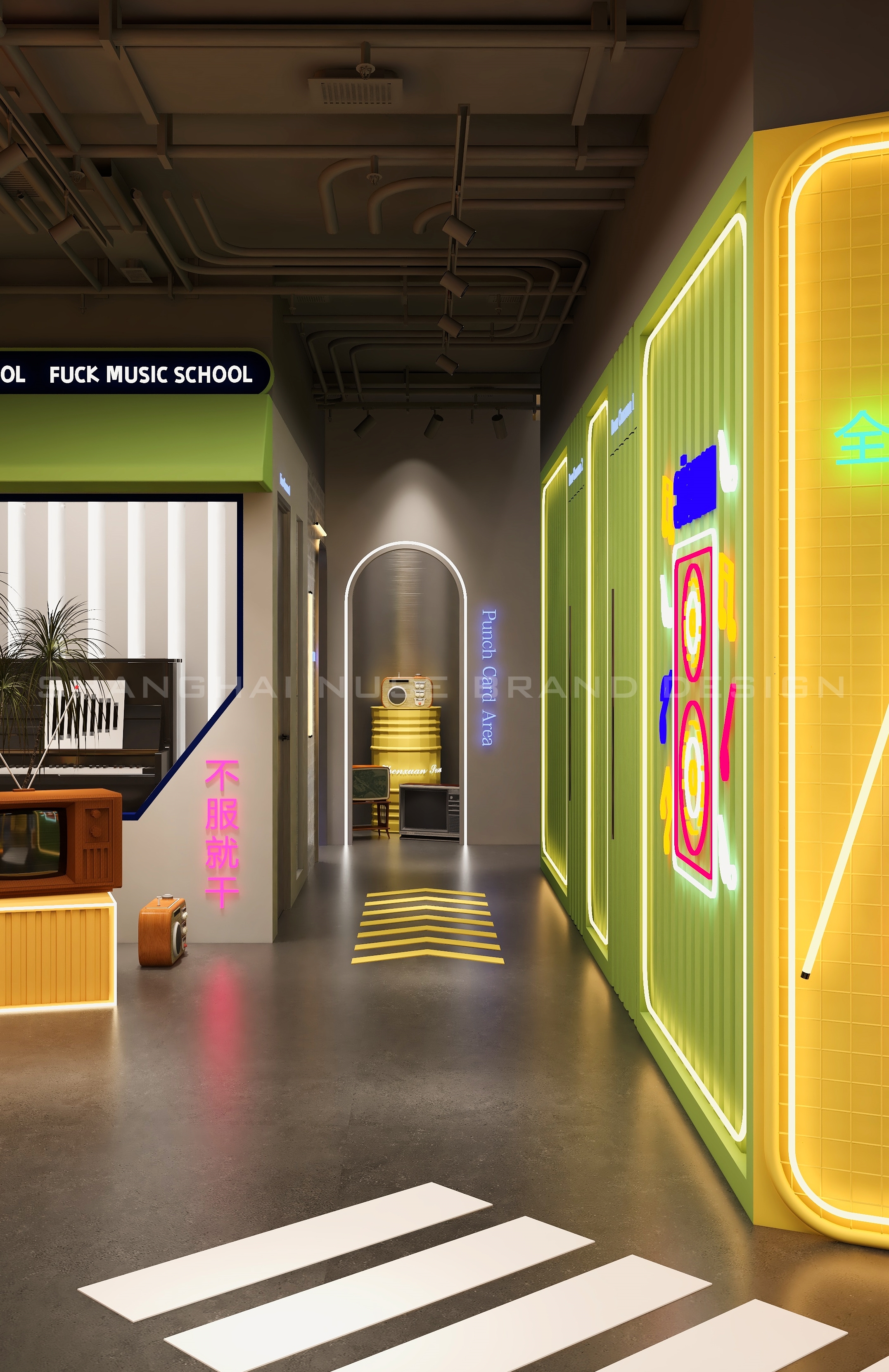 芬克音乐培训机构设计丨木村空间设计有限公司-43