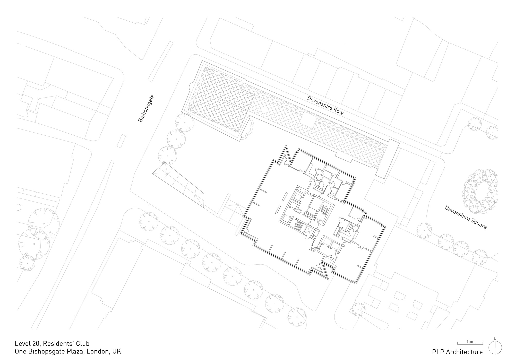 毕晓普门广场一号丨英国伦敦丨PLP Architecture-49