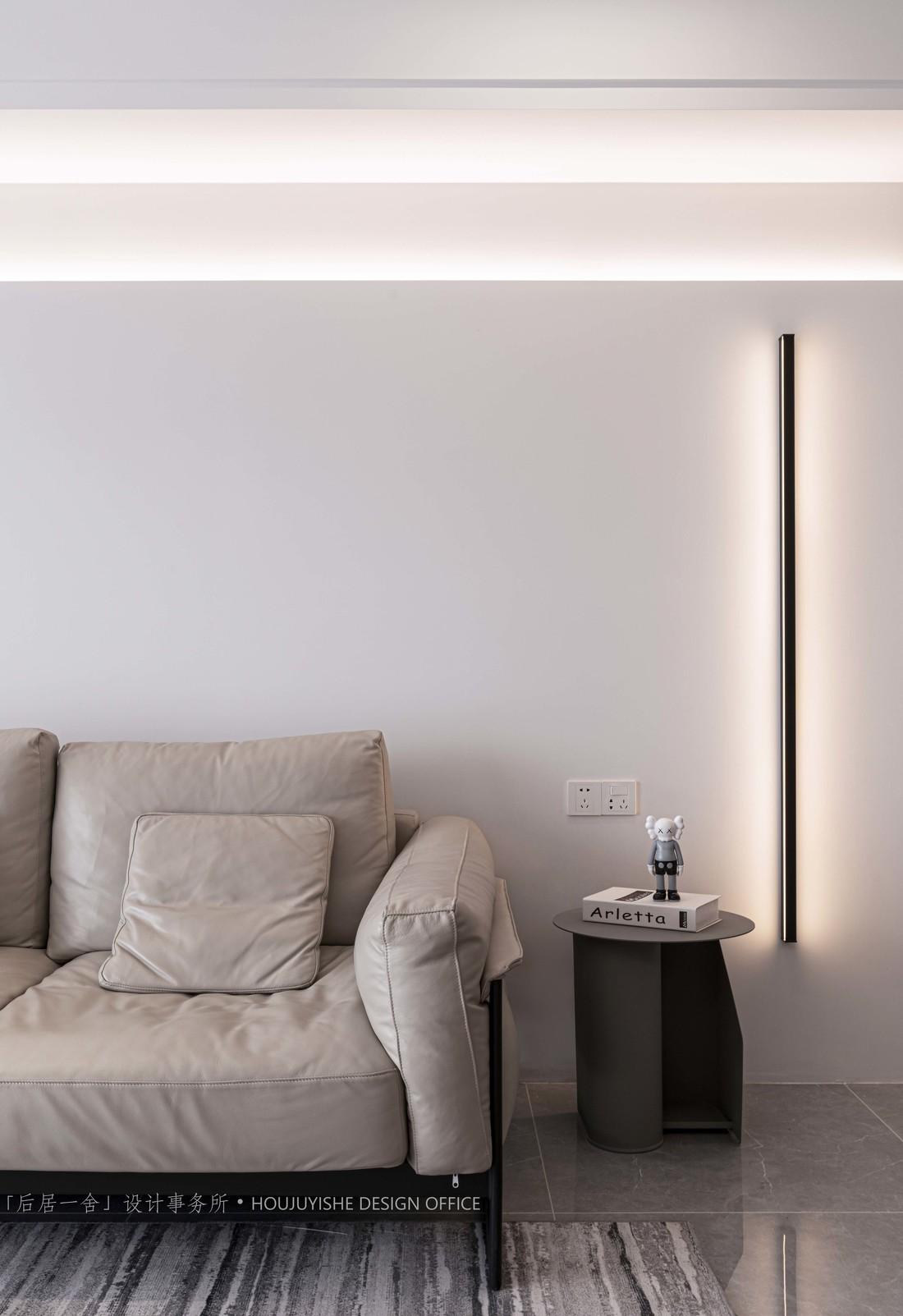 120 平现代质感极简之家-28