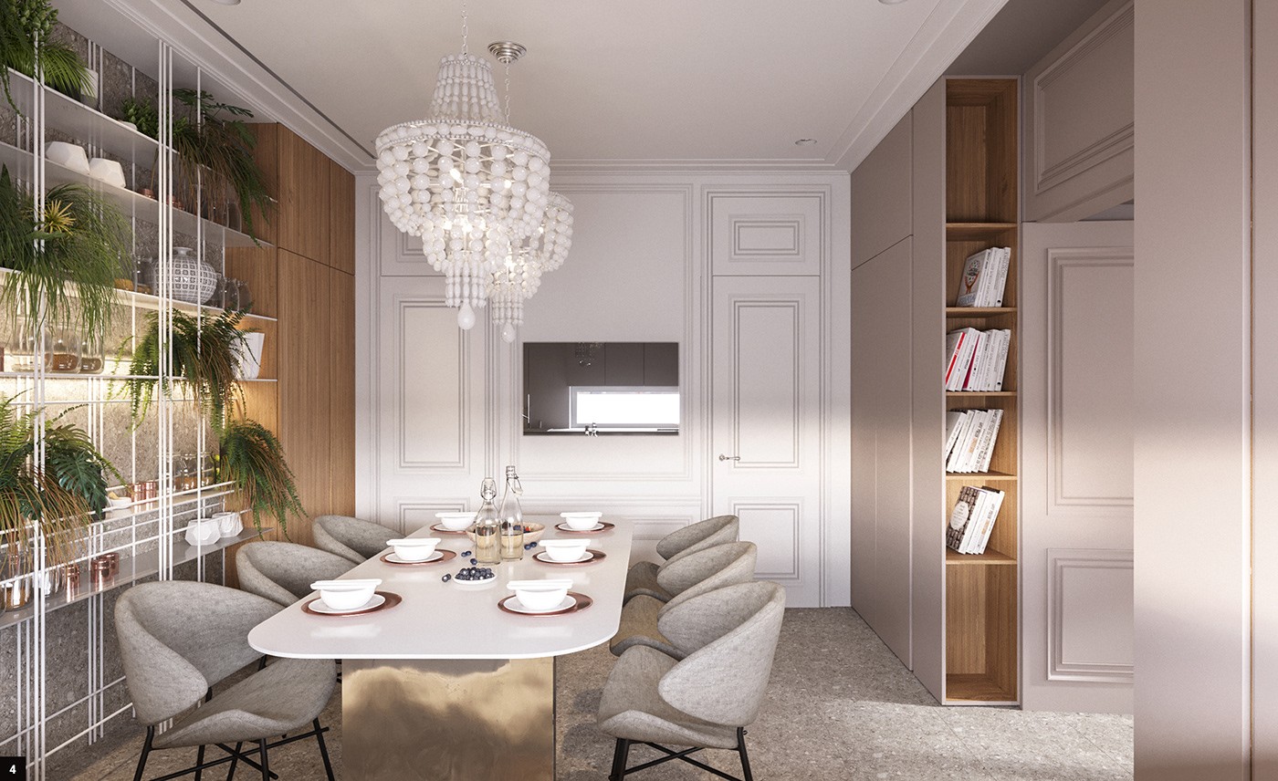 莫斯科现代女士住宅，DesignRocks 的简约魅力-0