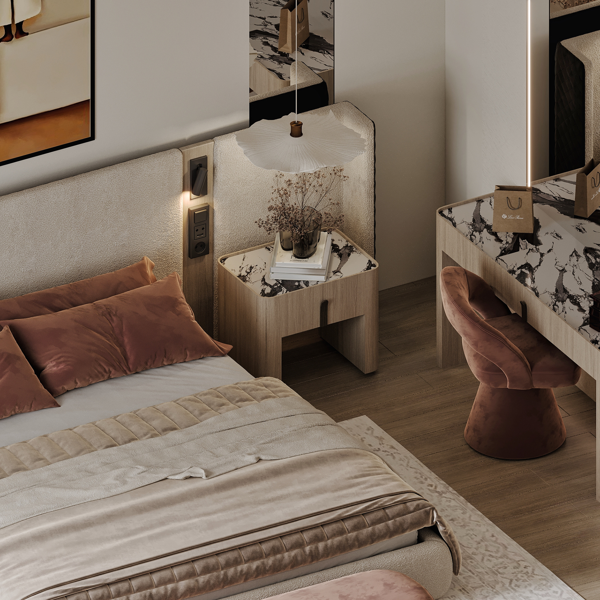 女孩卧室设计丨IB Design Studio-3