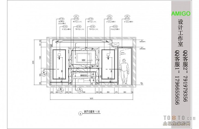 乐从拉菲公馆三居装修案例-14