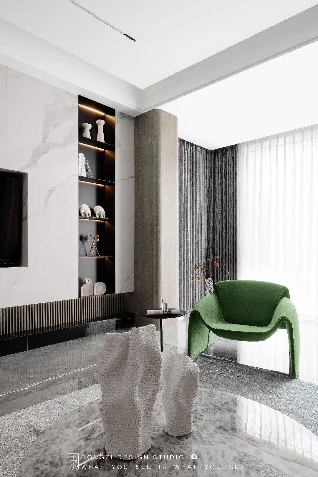 《栖》 现代极简艺术住宅设计丨东子设计事务所-21