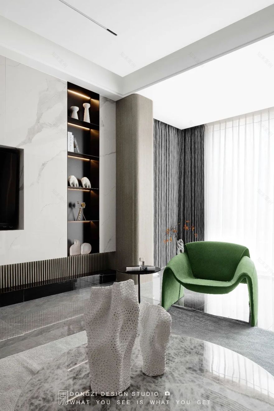 《栖》 现代极简艺术住宅设计丨东子设计事务所-21