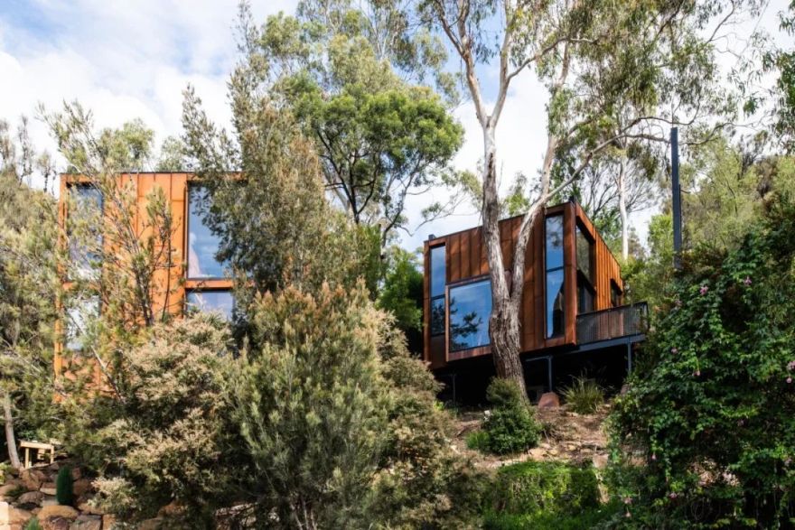 塔斯马尼亚山脊上的迷你鸟舍工作室丨澳大利亚朗塞斯顿丨Birdhouse工作室-33