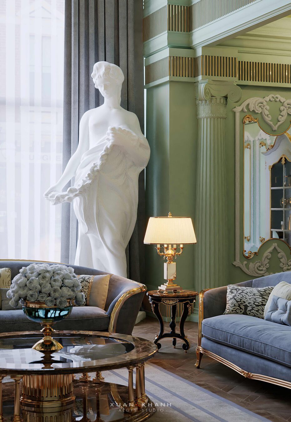 Sketchup经典别墅室内模型丨Xuan Khanh-3