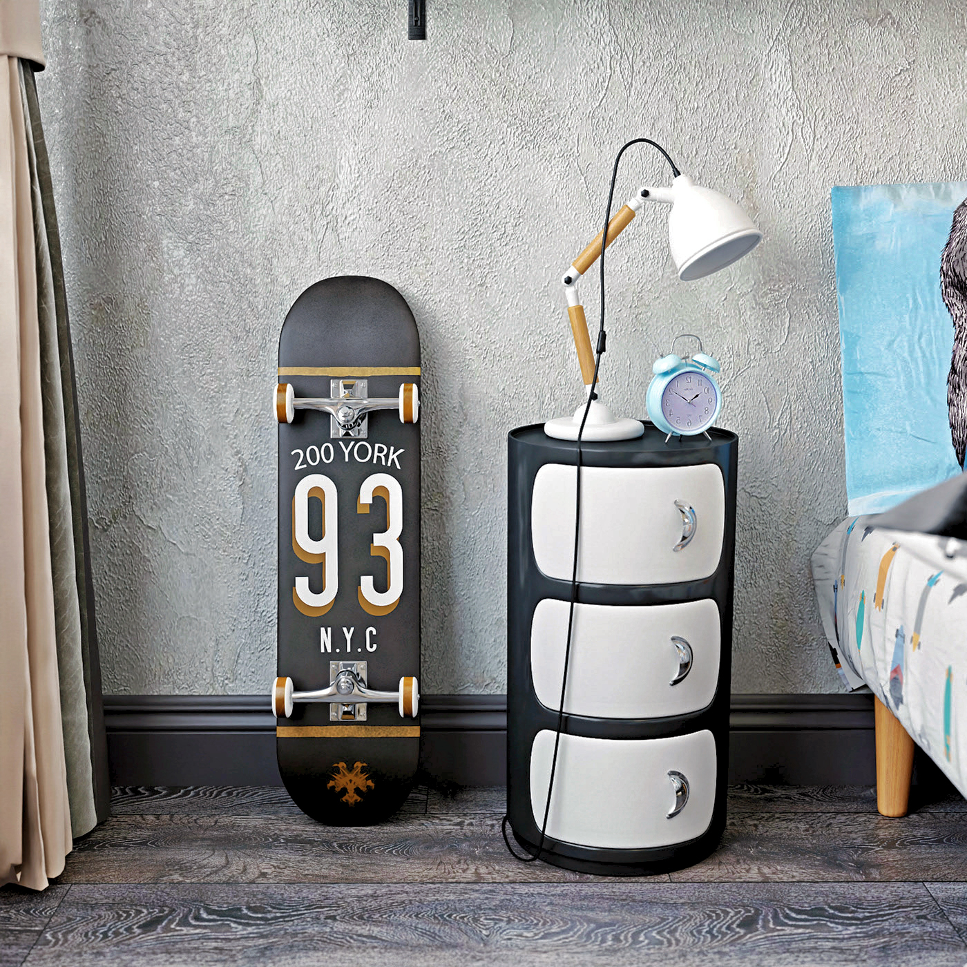 Визуализация комнаты подростка.-7