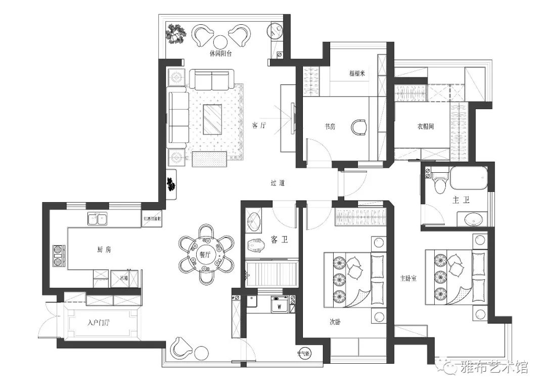 瑞景文苑时光书卷 | 新中式典雅私宅设计-6