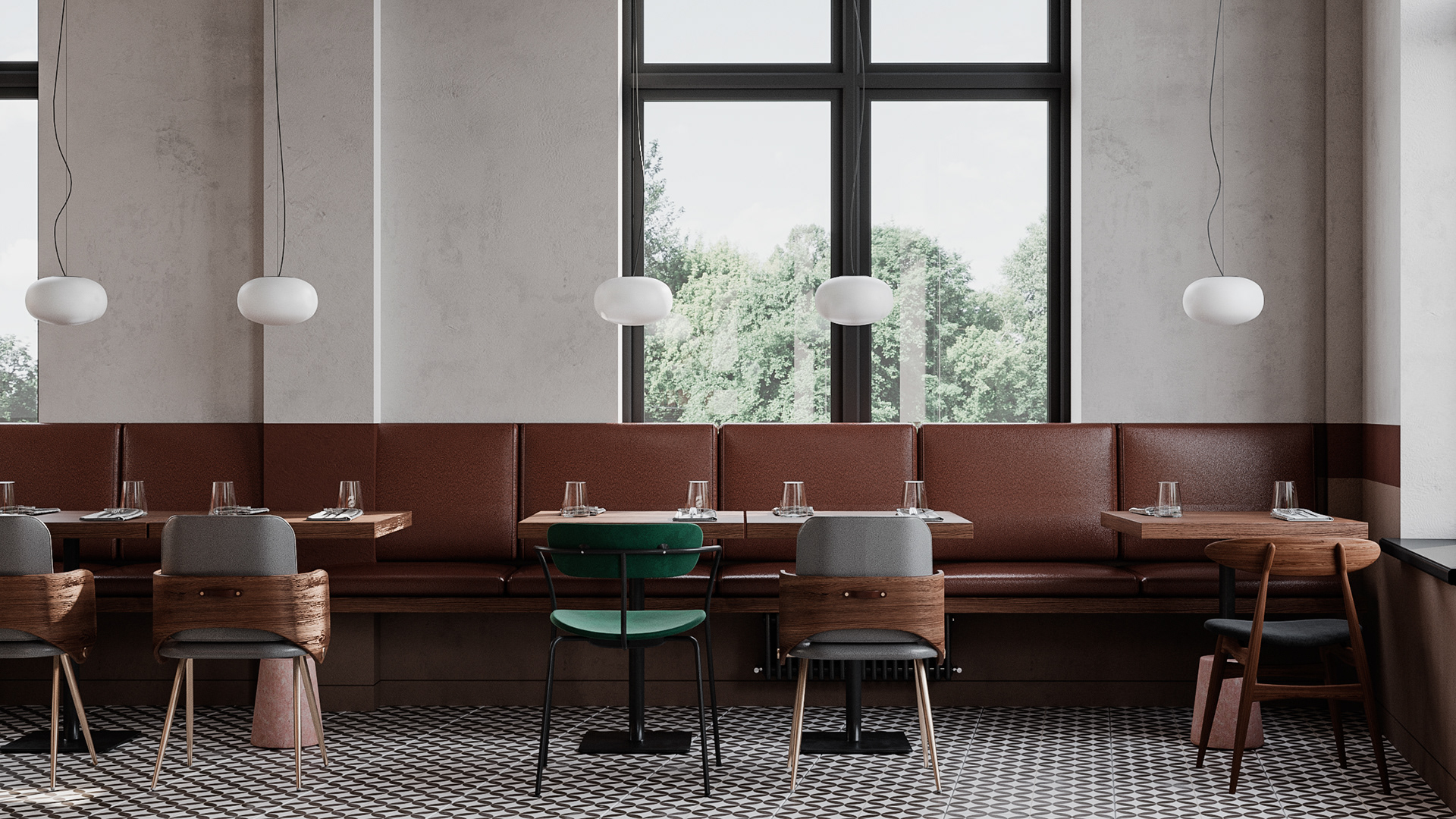 圣彼得堡 89㎡自然魅力随性餐厅-5