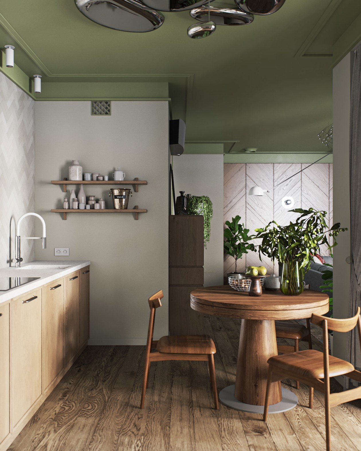 圣彼得堡 -98㎡混搭风公寓-10