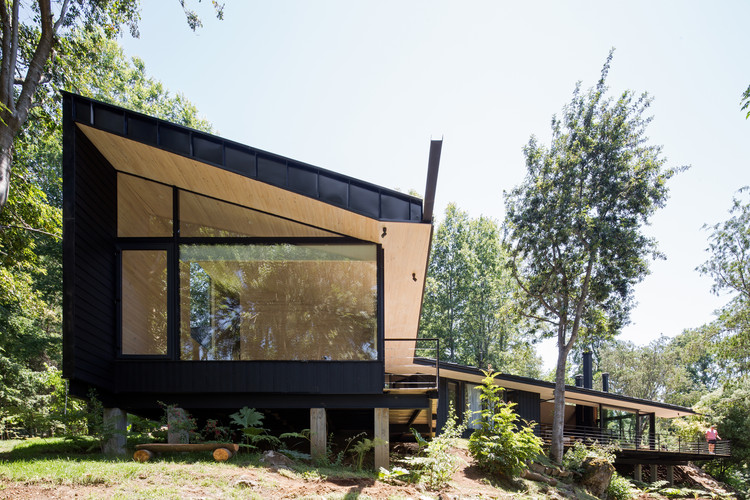 智利湖边 Y 型别墅-47