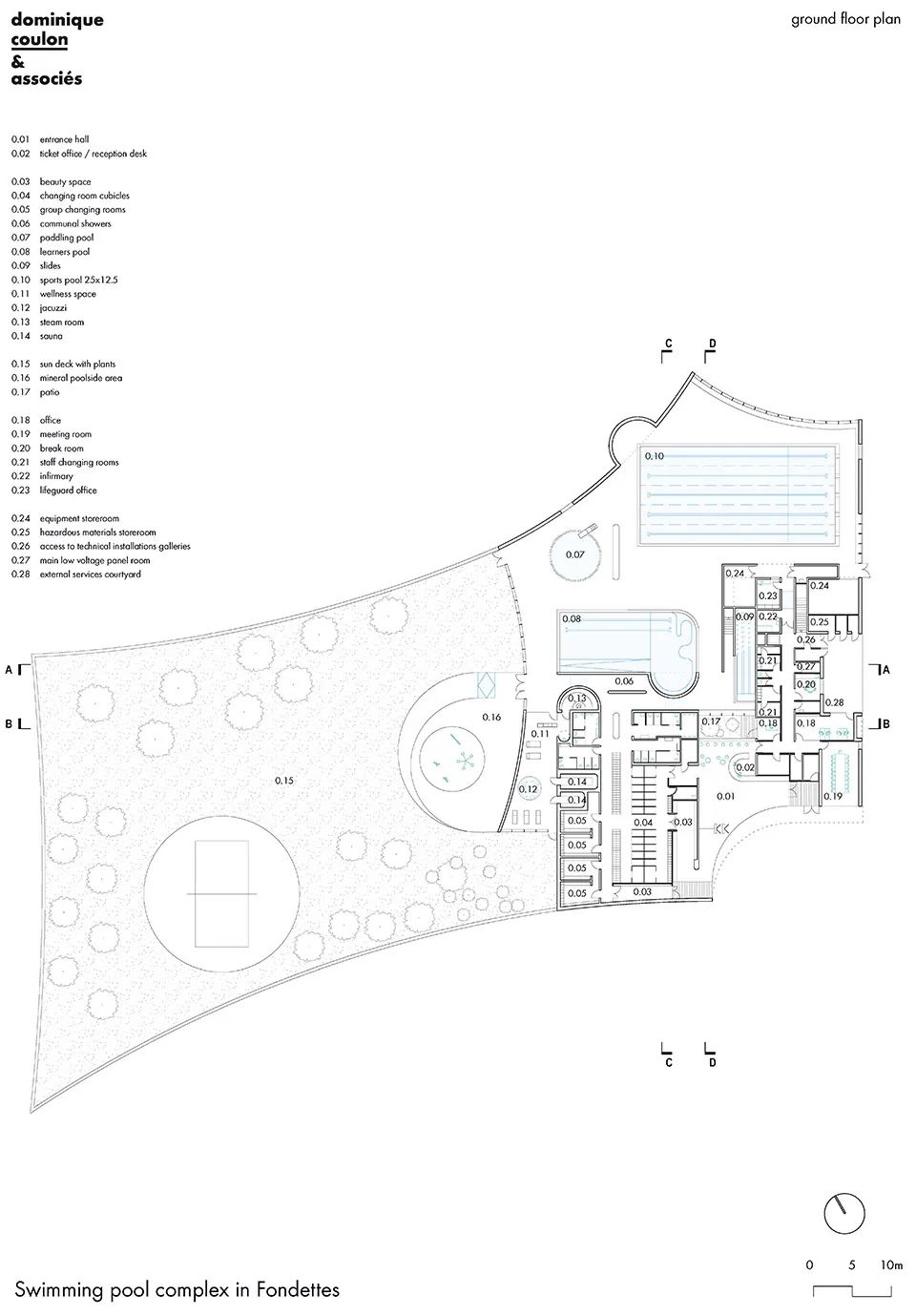 法国Fondettes游泳馆综合体-68