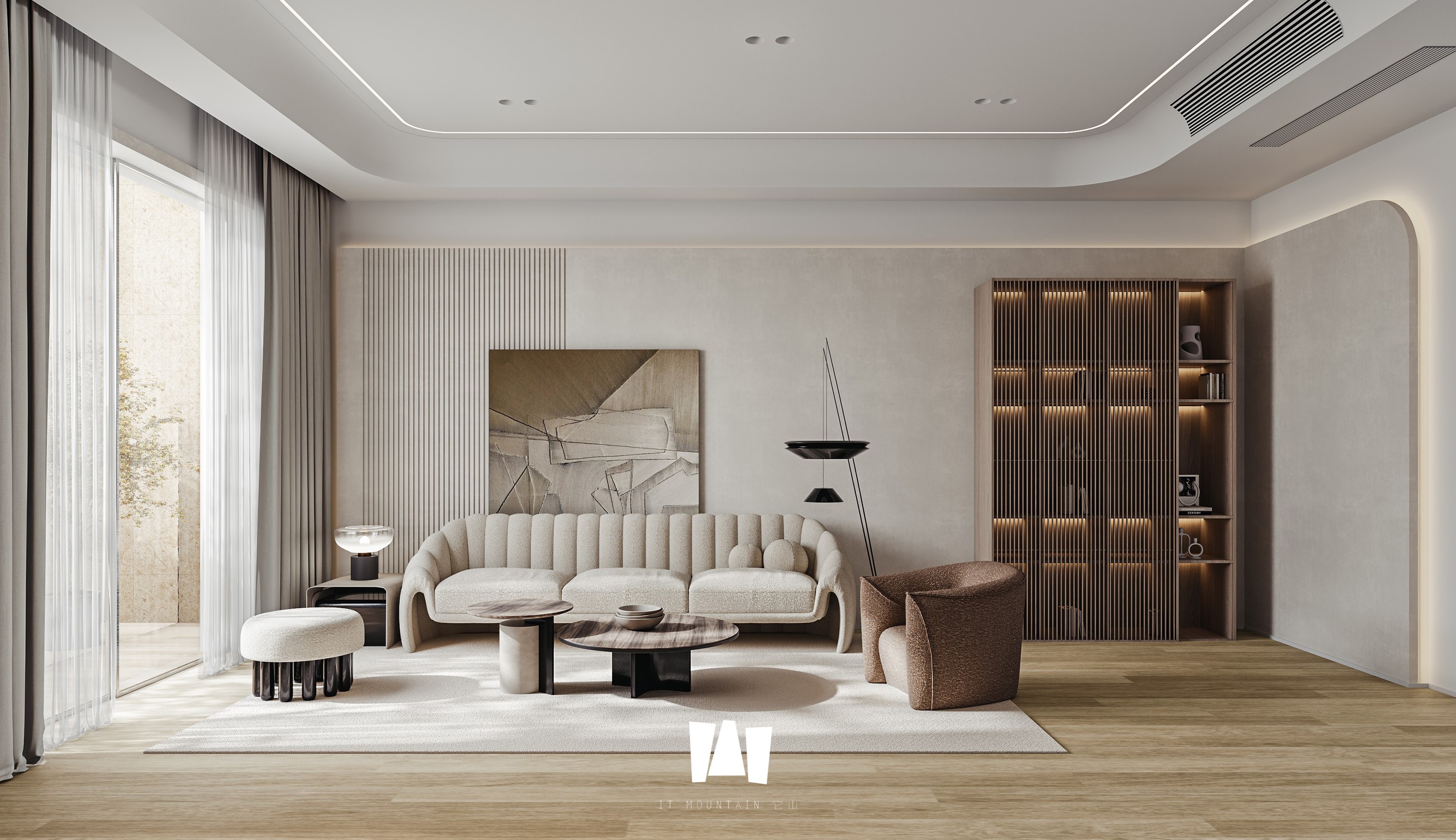 自然温馨的错层空间设计丨它山空间设计-19