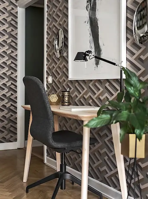 独特图形墙纸打造非凡空间-2