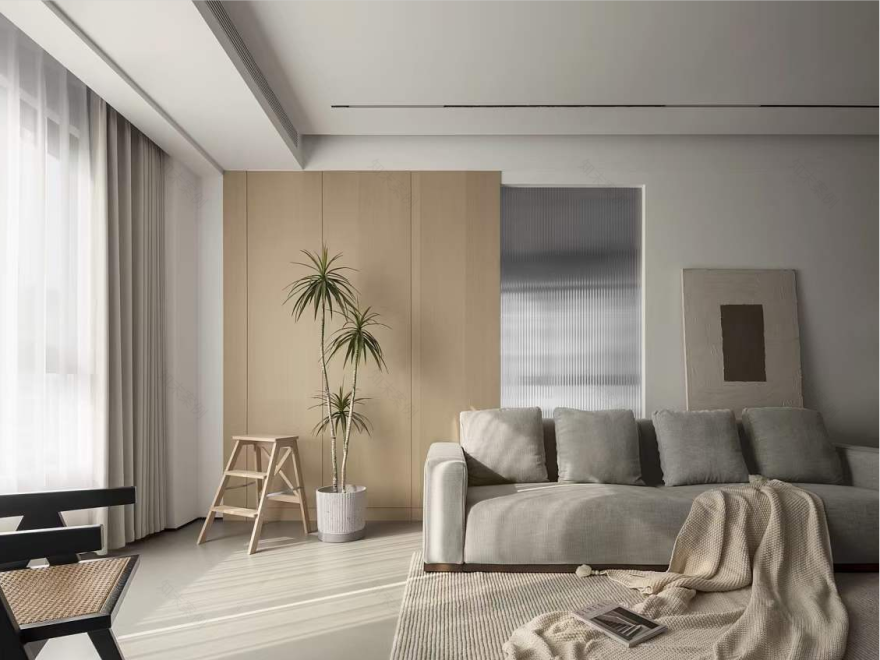 室内原木极简风格家装设计丨作者-5