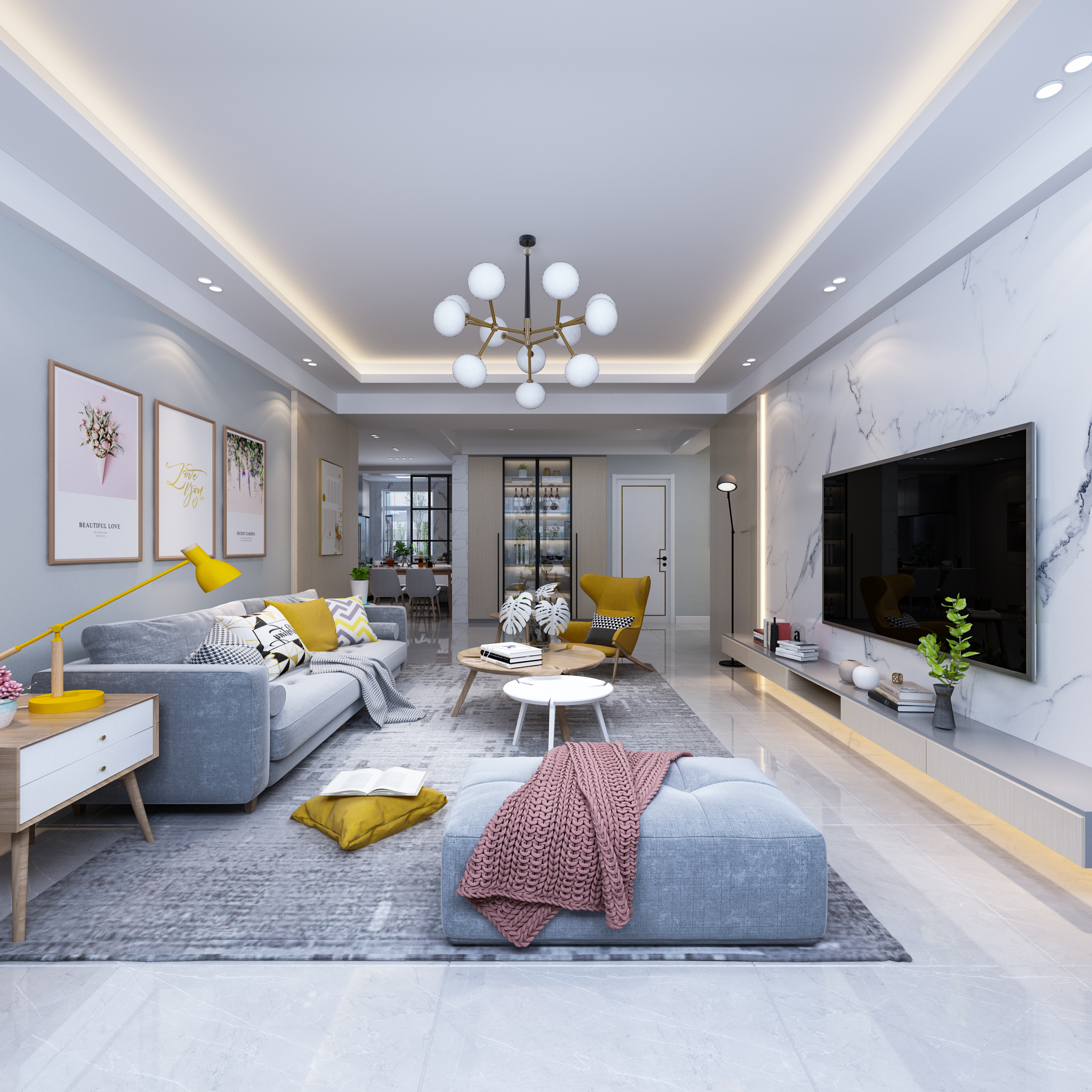 北欧清新舒适住宅设计案例-1