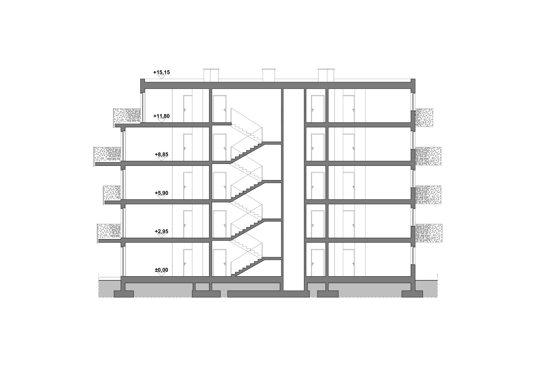 波兰 Neostudio Architekci 公寓建筑 | “高层露台”的多功能住宅设计-5