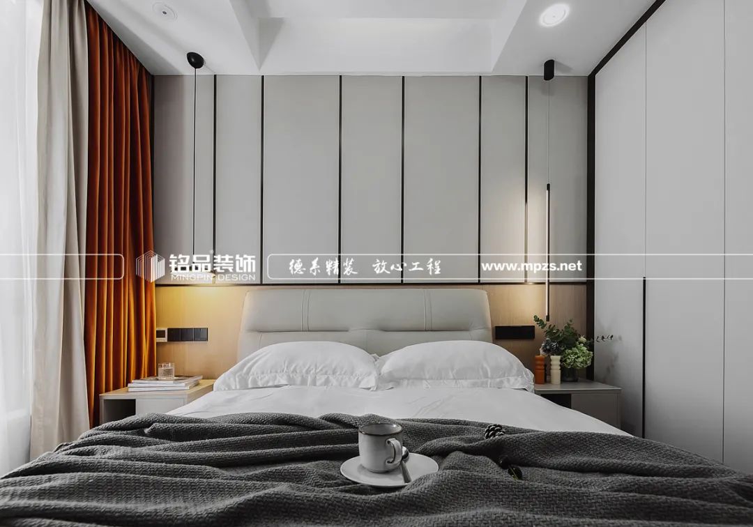 月光森林 | 130㎡现代简约，无主灯设计，3D 背景墙-49