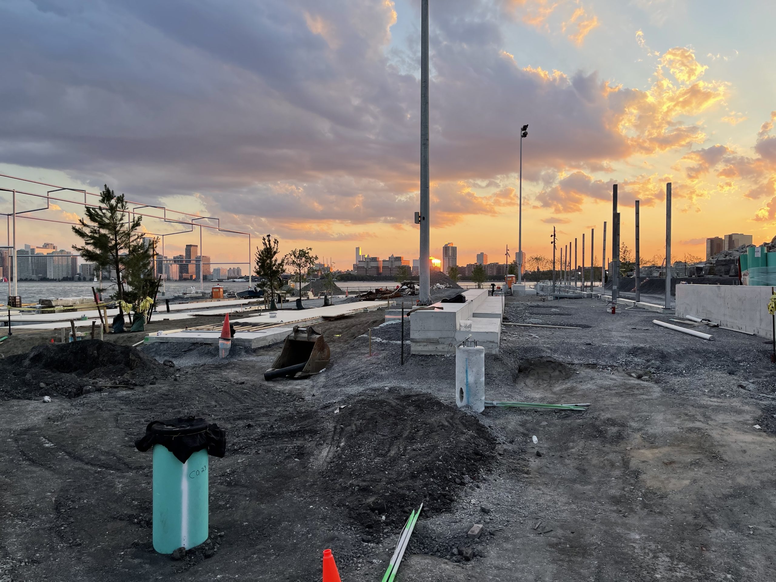 Tree Planting Begins at Gansevoort Peninsula Park on the West Village Waterfront, Manhattan - New York YIMBY-6