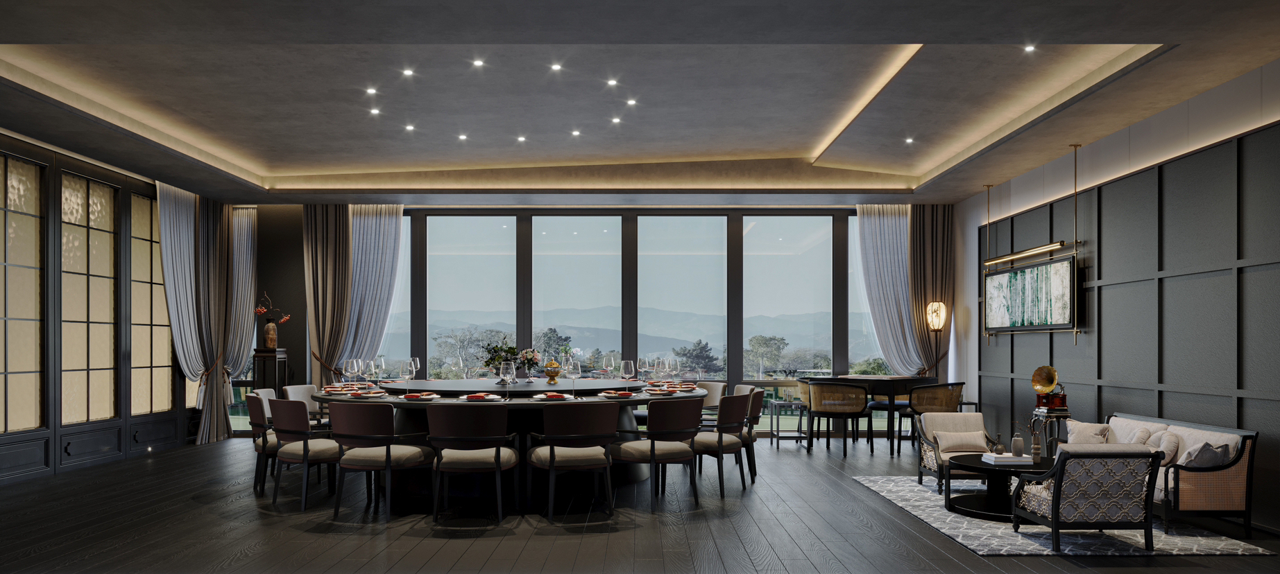 私人会所 东方极简韵味碰撞丨中国南京丨璞云空间设计-13