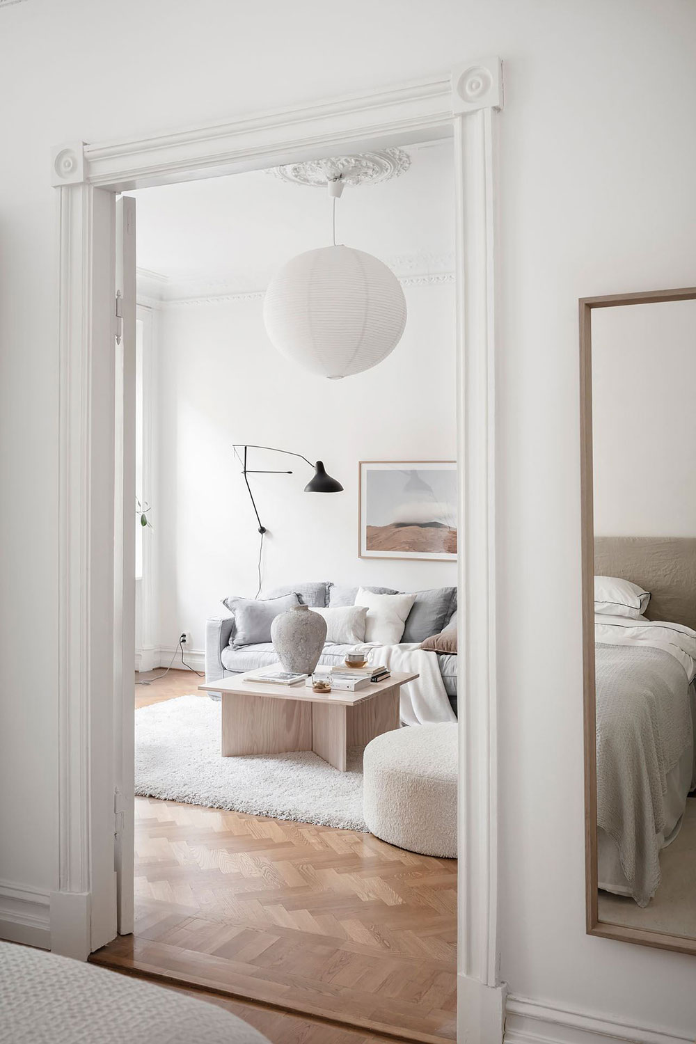 瑞典哥德堡 86 平米白色优雅公寓，温暖细节展现大师级设计-15