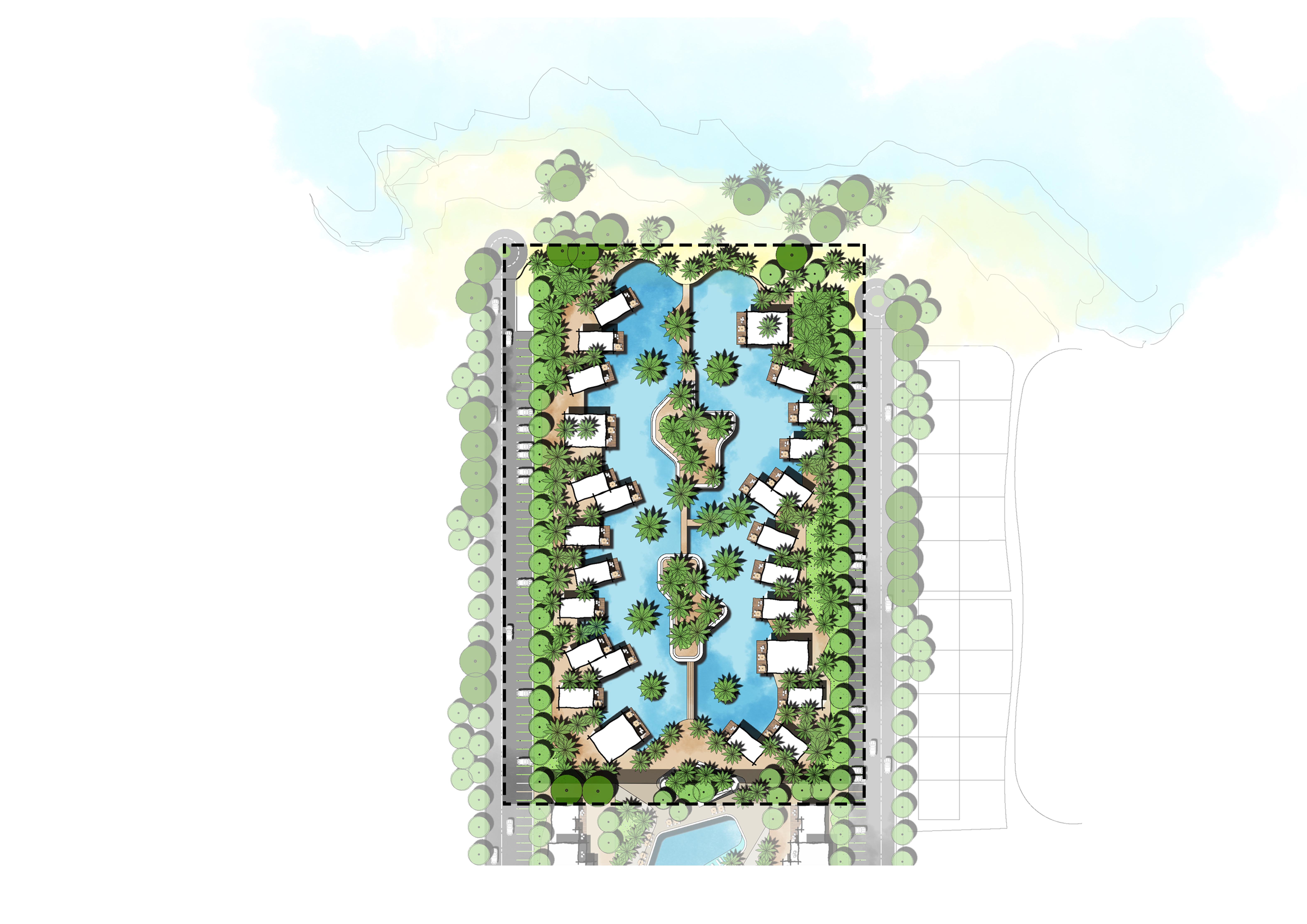 Luxurious Hotel masterplan and landscape design-6