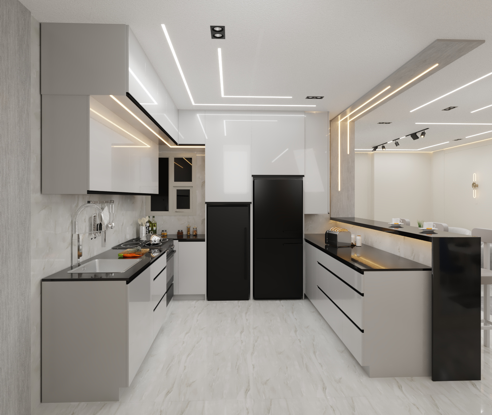 住宅公寓室内设计与装修项目丨埃及丨mohamed mohsen-33