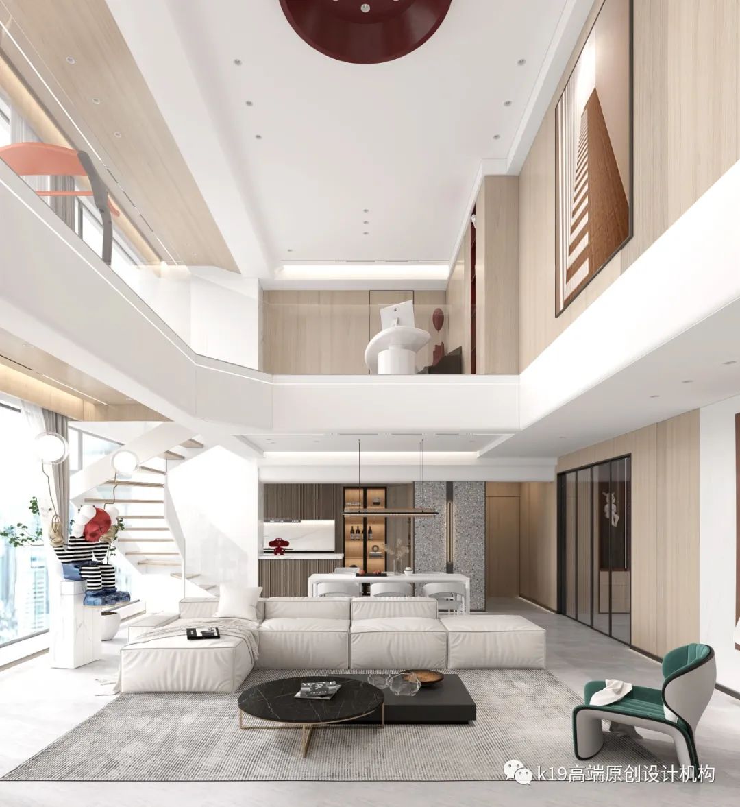 现代极简复式住宅设计丨LFH樾界设计工作室-11