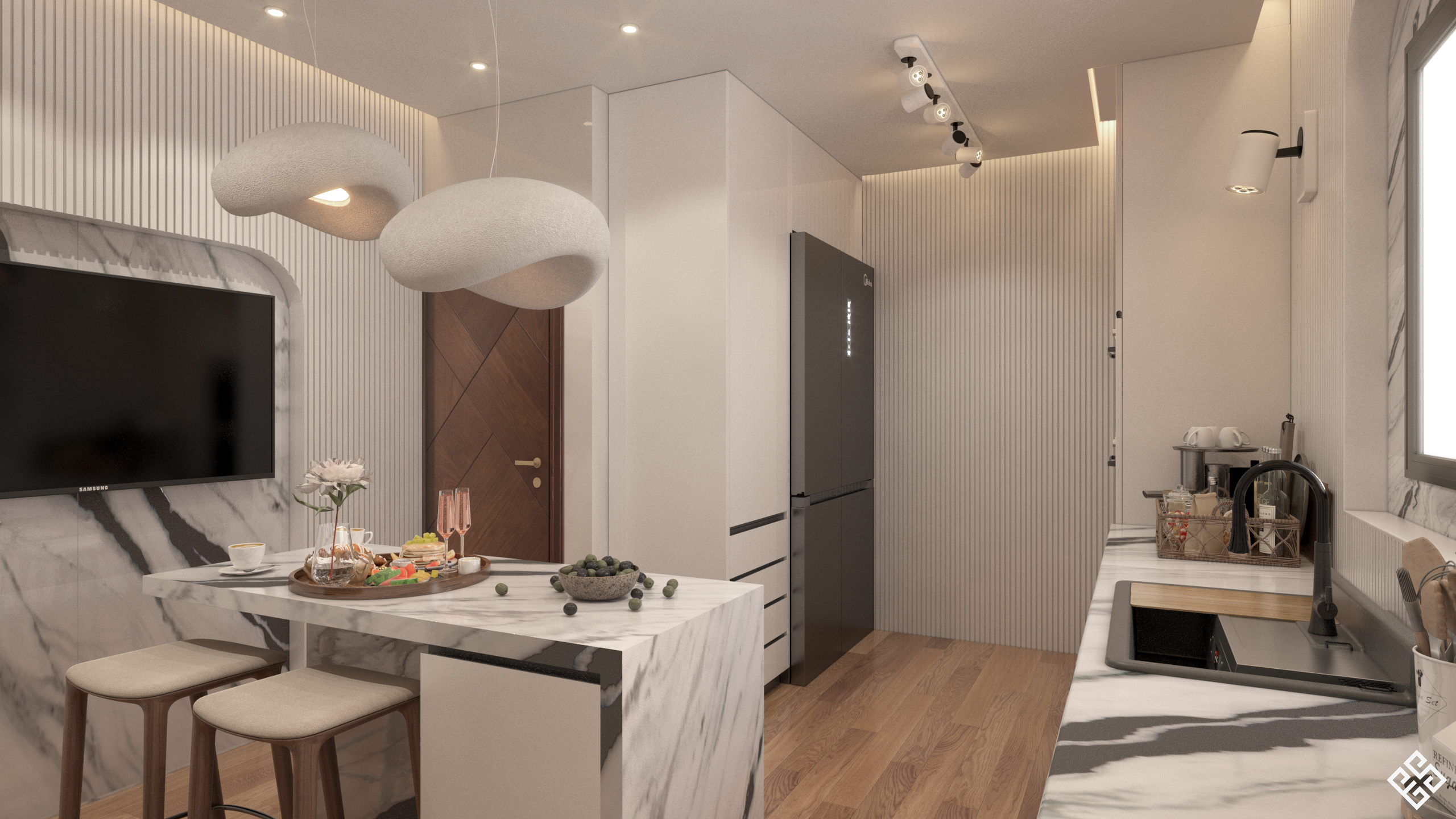 Mostaqbal City现代厨房-5