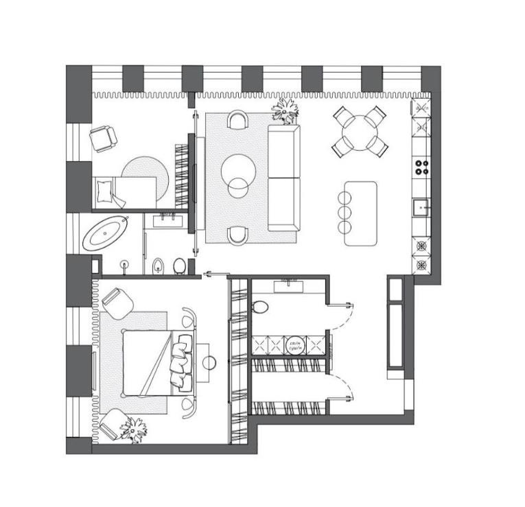平层丨俄罗斯莫斯科丨Holl Studio-64